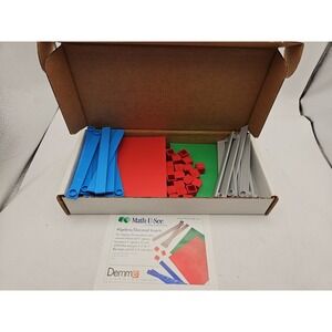 Math U See Manipulatives Algebra Decimal Insert Kit Integer Block Homeschool